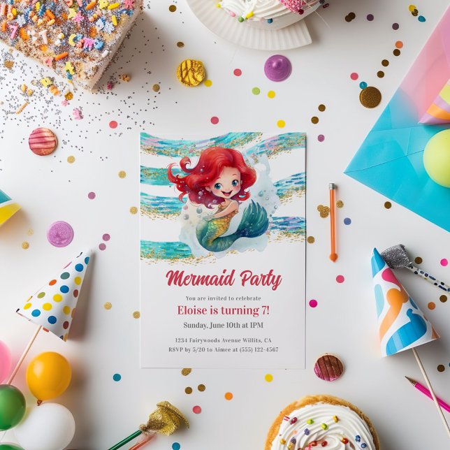 Mermaid Party Einladung (Von Creator hochgeladen)