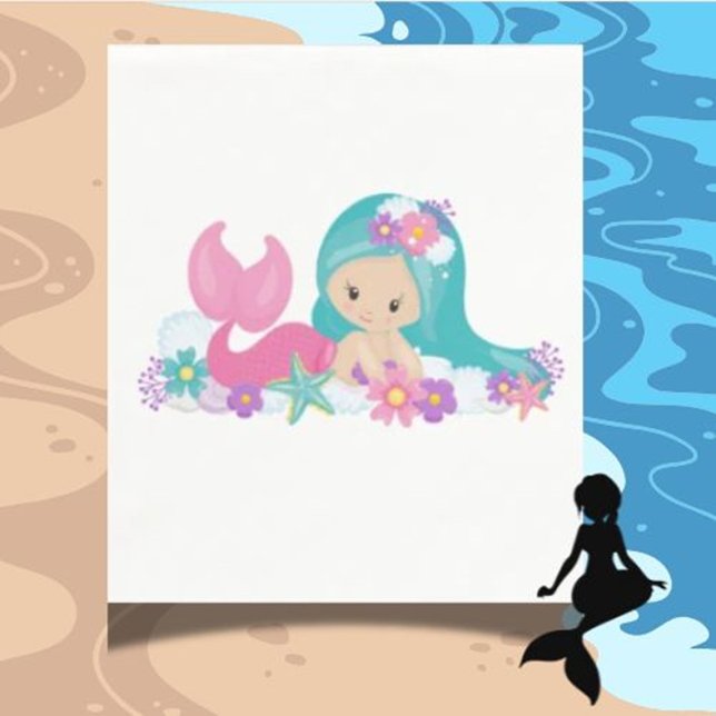 Mermaid Party Lila Napkins Serviette (we’re hosting a magical mermaid-themed pool party, )