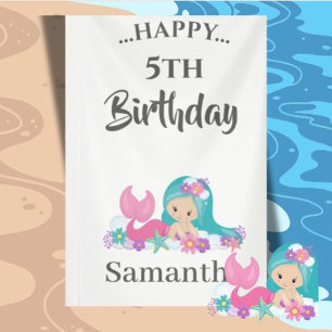 MERMAID PARTY Summer Theme Banner