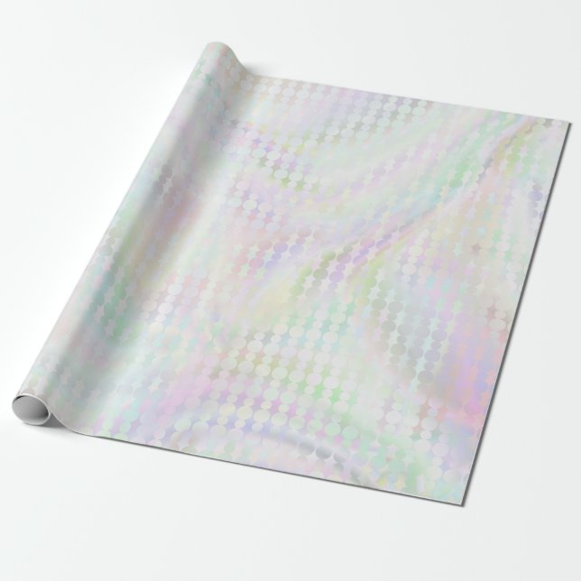 Mermaid Pastel Shimmer glänzend mehrfarbig Geschenkpapier (Ungerollt)