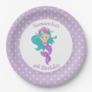 Mermaid Pearl - Ocean Jewel Geburtstag Pappteller