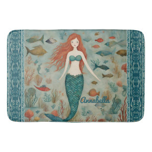 Mermaid Personalisiert Badematte