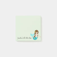 Mermaid Personalisiert, um Post-it-Note-Pad aufzul