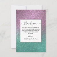 Mermaid Pink Green Funkelnd Glitzer Ombre