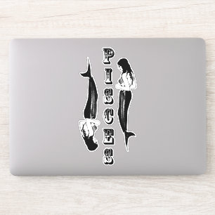 Mermaid Pisces Zodiac Geburt Zeichen Astrologie Ku Aufkleber