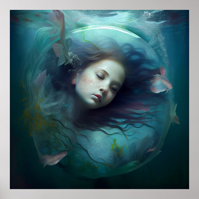 Mermaid-Poster Poster (Vorne)