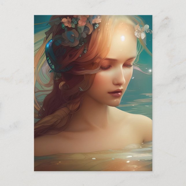 Mermaid Postkarte (Vorderseite)