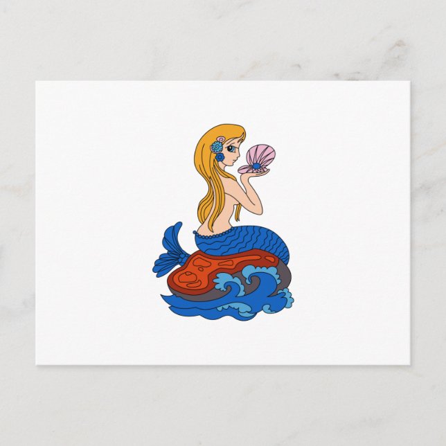 Mermaid Postkarte (Vorderseite)