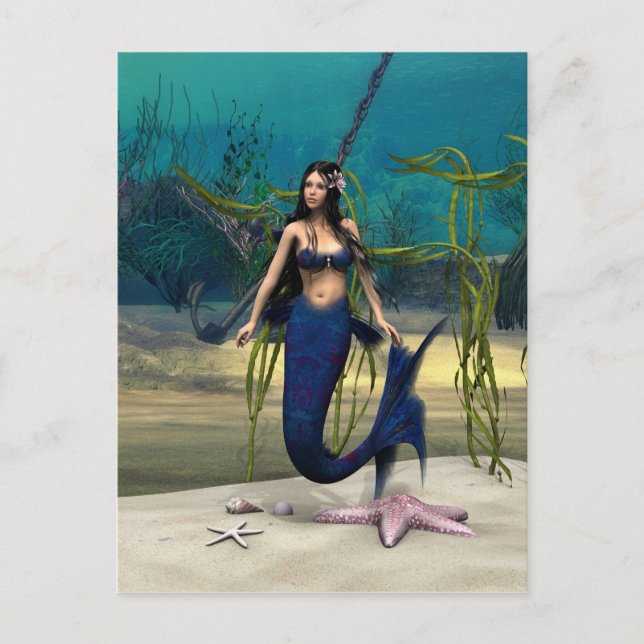 Mermaid Postkarte (Vorderseite)