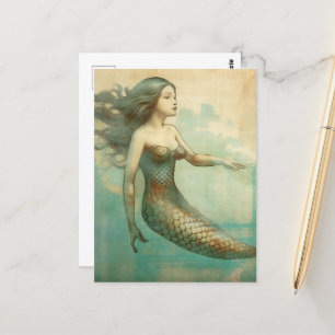 Mermaid Postkarte