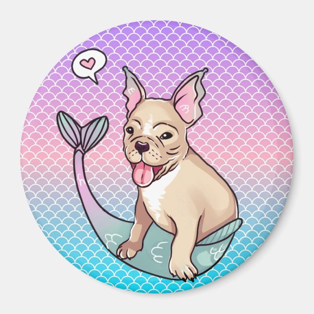 Mermaid Pup Magnet (Vorne)