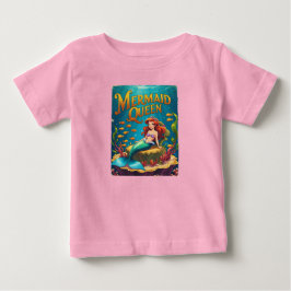 Mermaid Queen Baby Girl Adorable Ocean Princess Baby T-shirt