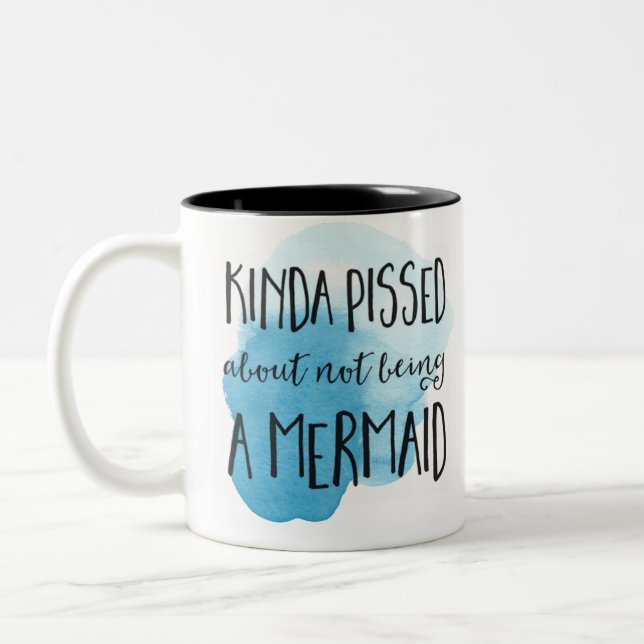 Mermaid Quotes Zweifarbige Tasse (Links)
