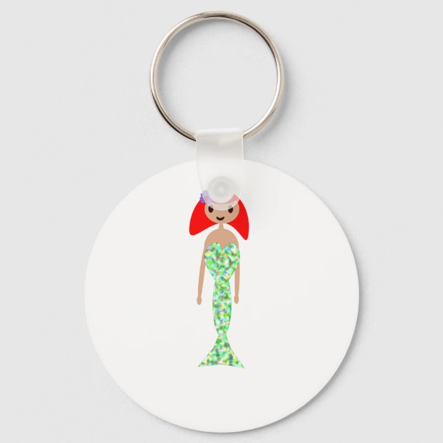 Mermaid Raibow Schwanz Schlüsselanhänger (Vorderseite)