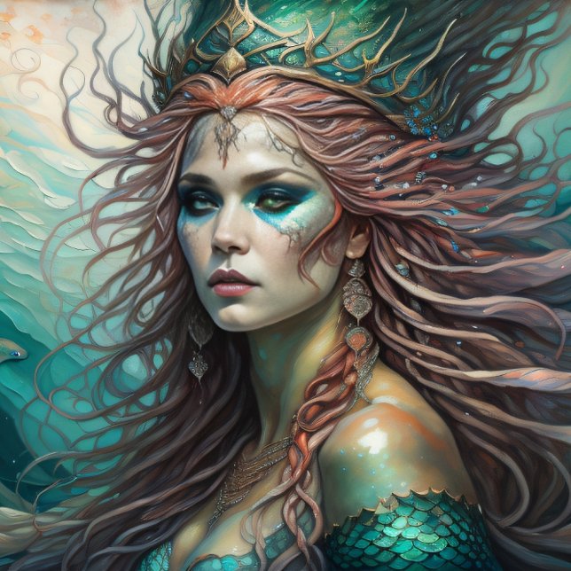 Mermaid Red Hair Queen v1 Seidenpapier (Von Creator hochgeladen)