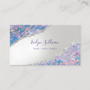 Mermaid Scale Sequin Imitats Fox Business Card Visitenkarte