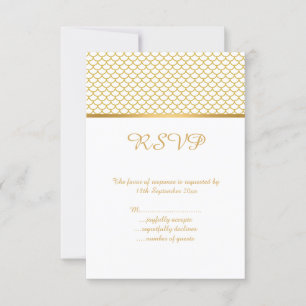 MERMAID SCALE THEMA WHITE GOLD JEDEN ANLASS UAWG RSVP KARTE