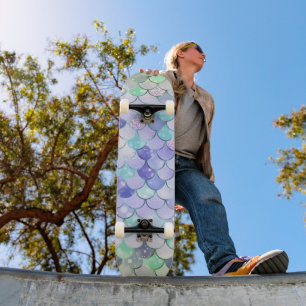 Mermaid Scales Girl Skateboard