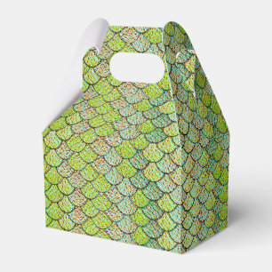 Mermaid Scales Green Pattern Geschenkschachtel