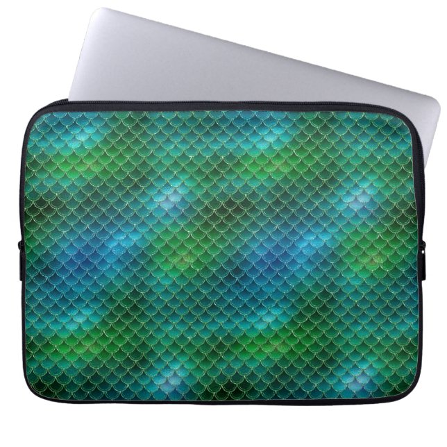 Mermaid Scales Laptopschutzhülle (Vorderseite)