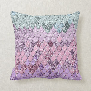 Mermaid Scales mit Unicorn Girls Glitzer #4 Kissen