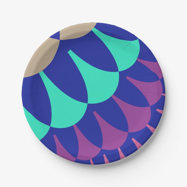 Mermaid Scales Pappteller (Vorderseite)