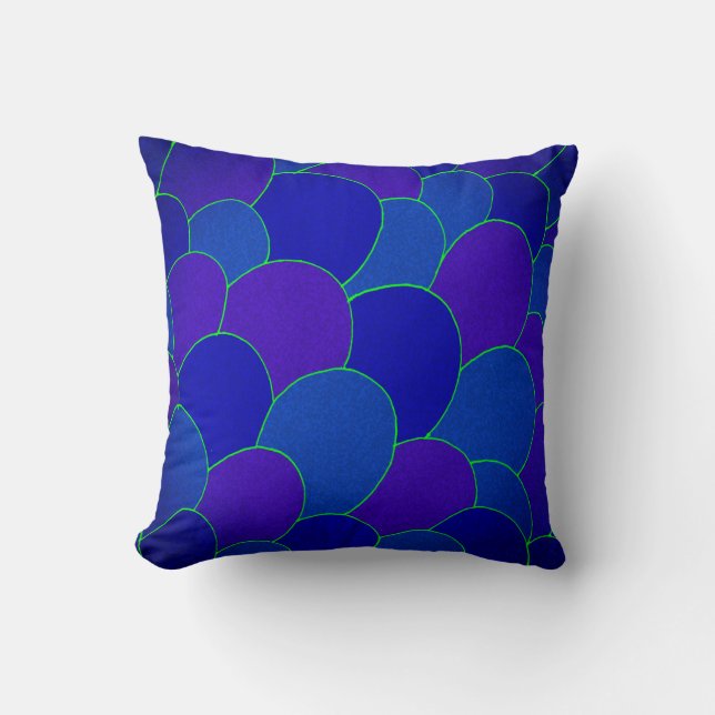 Mermaid Scales Throw Kissen (Vorderseite)