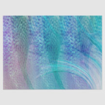 Mermaid Schwanz Pattern Türkis Lila