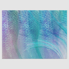 Mermaid Schwanz Pattern Türkis Lila Seidenpapier