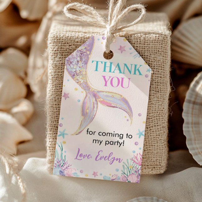 Mermaid Schwanz Under Sea Birthday Vielen Dank Geschenkanhänger (Von Creator hochgeladen)