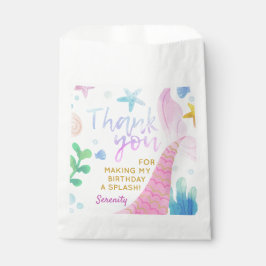 Mermaid Schwanz Under Sea Party Vielen Dank Geschenktütchen