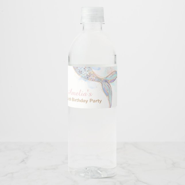 Mermaid Schwanz Wasserflaschen (Vorderseite)