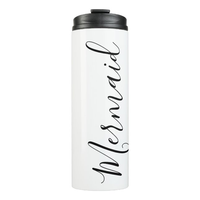 "Mermaid" Script Thermal Tumbler Thermosbecher (Vorderseite)