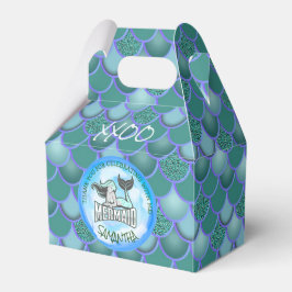 Mermaid Sea Blue Scales Vielen Dank für Ihre Unter Geschenkschachtel