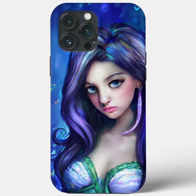 Mermaid Sea Goddess Nymph Siren Unterwasser Art Case-Mate iPhone Hülle (Rückseite)