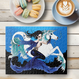 Mermaid Sea Horse Fairy Blue