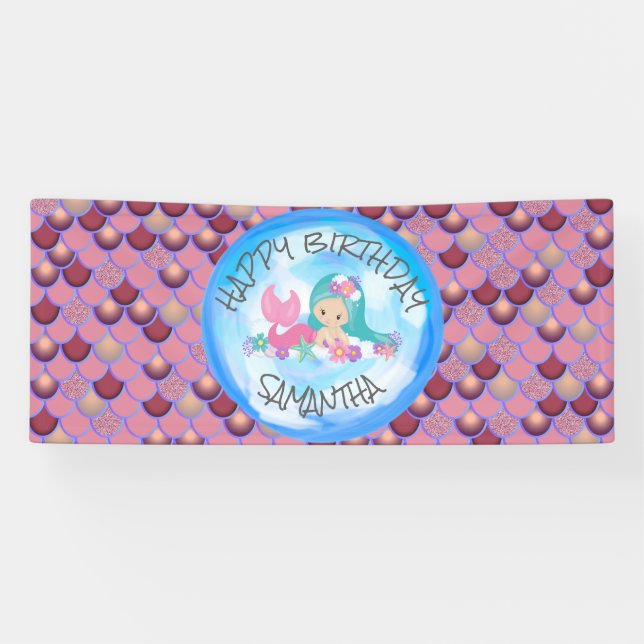 Mermaid Sea Lila Banner (Horizontal)