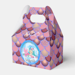 Mermaid Sea Lila Pink Scales Vielen Dank für Ihre  Geschenkschachtel
