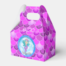 Mermaid Sea Lila Pink Scales Vielen Dank für Ihre  Geschenkschachtel