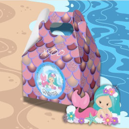Mermaid Sea Lila Pink Scales Vielen Dank für Ihre Geschenkschachtel