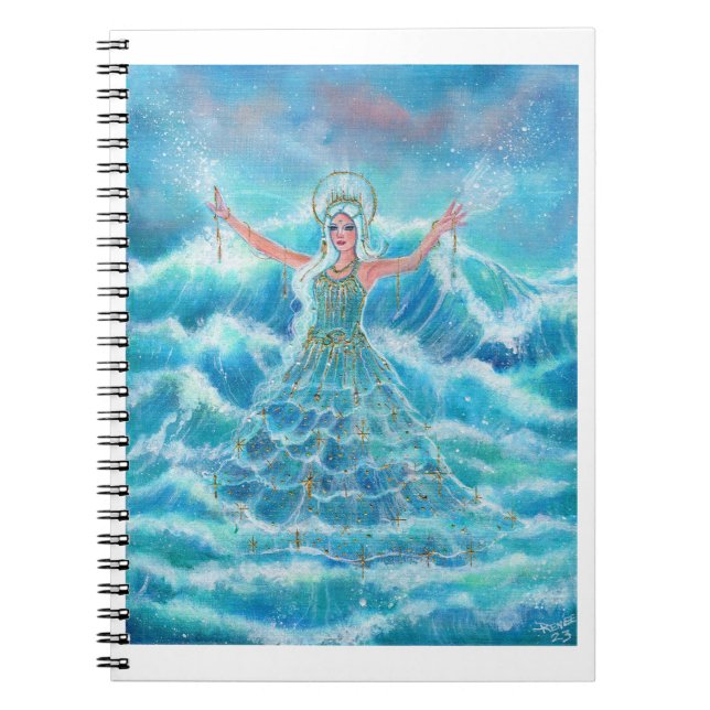 Mermaid Sea nymph Art von Renee Lavoie Notizblock (Vorderseite)