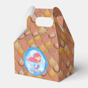 Mermaid Sea Pink Scales Vielen Dank für Ihre Unter Geschenkschachtel