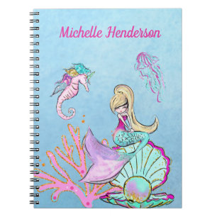 Mermaid Seahorse & Jellyfish Carnet