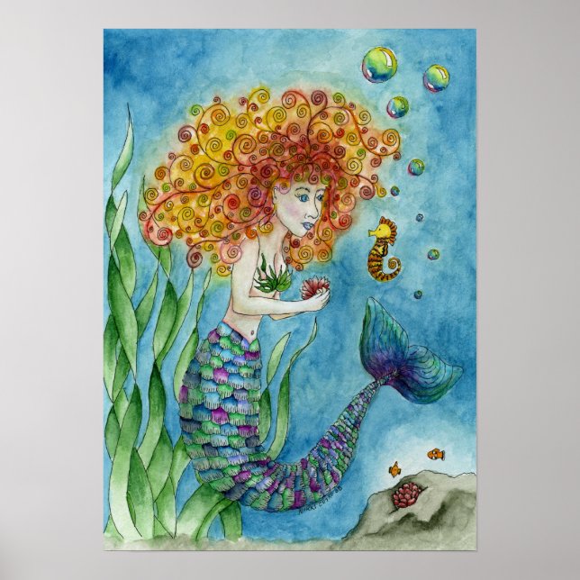 Mermaid - Seahorse Poster (Vorne)