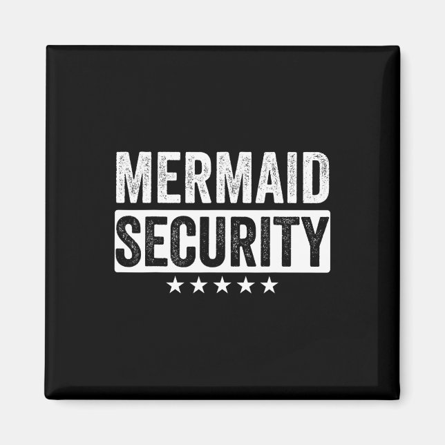 Mermaid Security Halloween Kostüm Vater Männer Jun Magnet (Vorne)