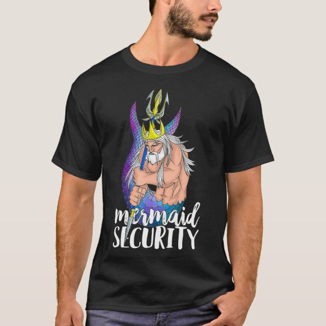 Mermaid Security Merdad Strong New Mer Vater Chris T-Shirt (Vorderseite)