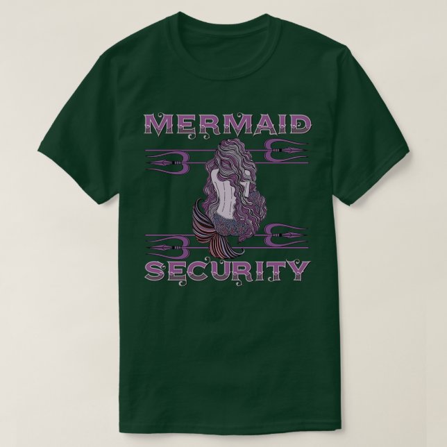 Mermaid Security purple T-Shirt (Design vorne)