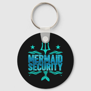 Mermaid Security Squad Matching Trident Birthday L Schlüsselanhänger