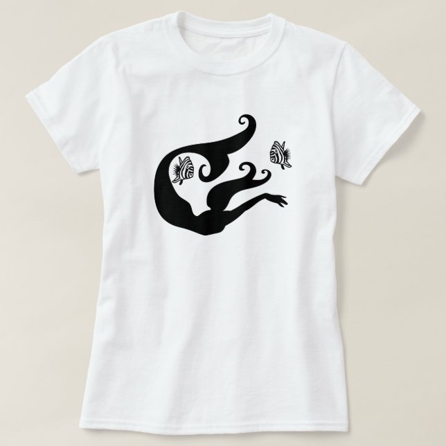 Mermaid Silhouette T - Shirt (Design vorne)