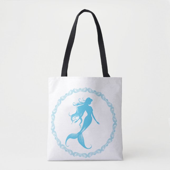 Mermaid Silhouette Tasche (Vorderseite)